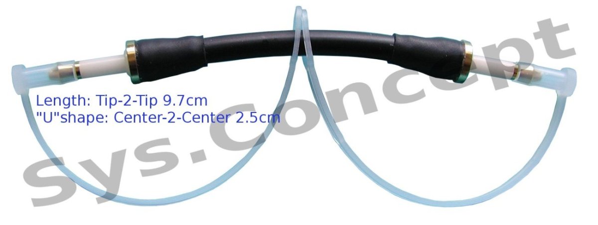 MiniPlug to MiniPlug 2.5cm Center-to-Center